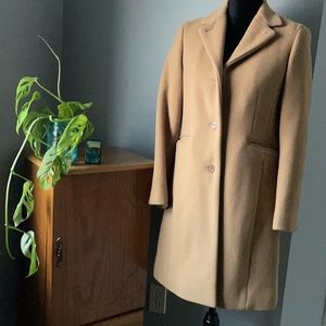 Camel J Crew Wool Coat